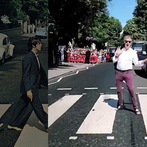 Paul McCartney Crosses Abbey Road Almost 50 Years Later