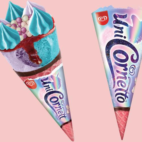 Cornetto Has Made A Unicorn Inspired Ice Cream With A Pink Cone