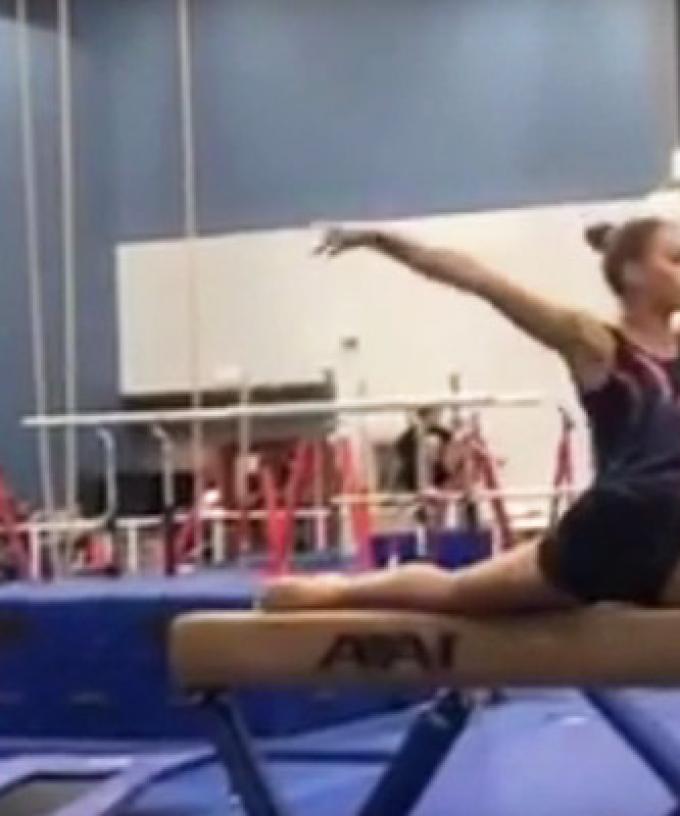 Watch Gymnast Creates New Move That S Seriously Impressive