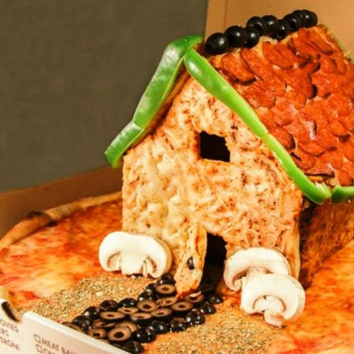 Gingerbread Houses Made Of Pizza Are Actually A Thing!