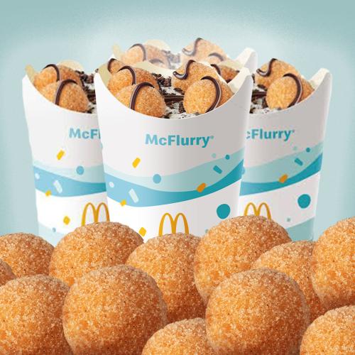 Macca's Has Introduced A Donut Ball McFlurry To It's UberEATS Menu!