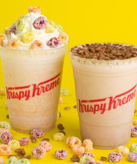 Krispy Kreme's Collab-ing With Kellogg's To Release Froot Loops & Coco Pops Milkshakes!