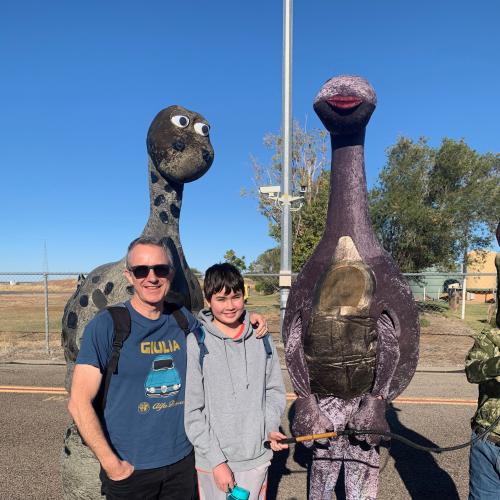 Mark Takes His Son To Meet Dinosaurs On Their Weekend In Winton!