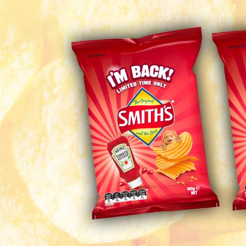 Smith’s Have Brought Back Their Iconic Tomato Sauce Flavoured Chips!
