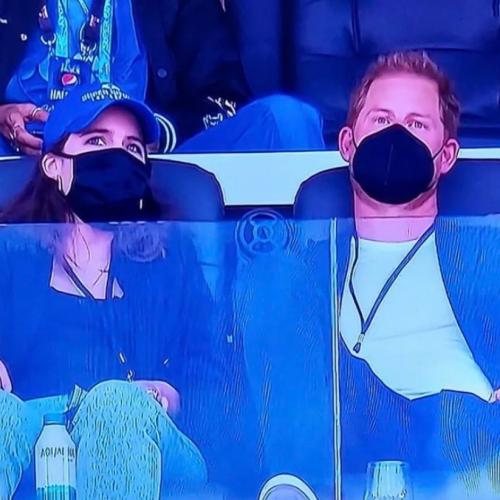 Prince Harry Attends His First Super Bowl With Princess Eugenie